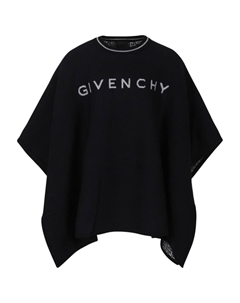 Kids футболка с логотипом и интарсией, черный Givenchy