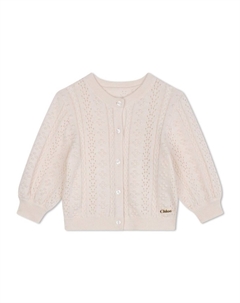 Kids трикотажный кардиган, розовый Chloe