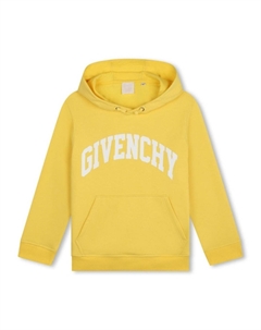 Kids худи из джерси с логотипом, желтый Givenchy