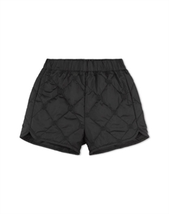 Kids стеганые шорты с вышитым логотипом, черный Givenchy