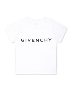 Kids футболка из органического хлопка с логотипом, белый Givenchy