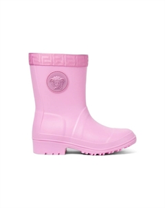 Kids резиновые сапоги с тиснением Medusa, розовый Versace
