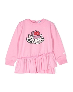 Платье с логотипом, розовый Msgm kids