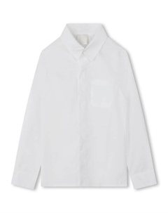 Kids однотонная рубашка, белый Givenchy