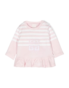 Kids футболка с вышивкой 4G, розовый Givenchy