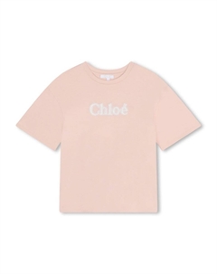 Kids футболка с логотипом, розовый Chloe