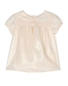 Kids платье с отделкой в стиле Грека, золотистый Versace