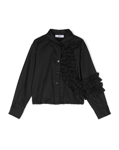 Поплиновая рубашка, черный Msgm kids