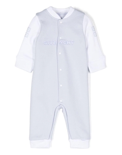 Kids комбинезон с вышитым логотипом, синий Givenchy