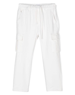 Kids брюки карго с кулиской, белый Paolo pecora