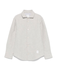 Kids рубашка с нашивкой-логотипом, серый Eleventy
