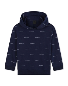 Kids худи с кулиской и принтом 4G, синий Givenchy