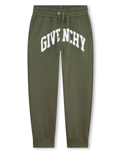 Kids спортивные брюки с логотипом, зеленый Givenchy