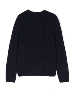 Kids джемпер Polo Pony фактурной вязки, синий Ralph lauren