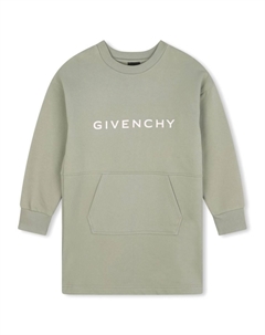 Kids платье из джерси с круглым вырезом, зеленый Givenchy