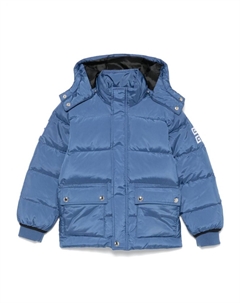 Kids куртка с вышитым логотипом, синий Givenchy