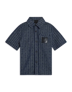 Kids рубашка джинсовая 4G, синий Givenchy