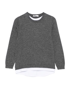 Kids многослойный свитер, серый Paolo pecora