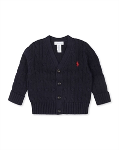 Kids кардиган с косами, синий Ralph lauren