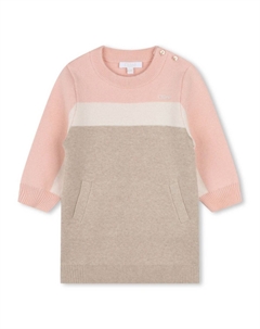 Kids трикотажное платье с длинными рукавами, розовый Chloe