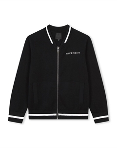 Kids кардиган на молнии с логотипом 4G, черный Givenchy