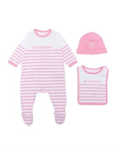 Kids комплект для новорожденного с логотипом, розовый Givenchy