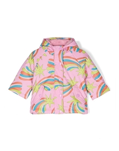 Kids плащ с принтом Shooting Stars, белый Stella mccartney