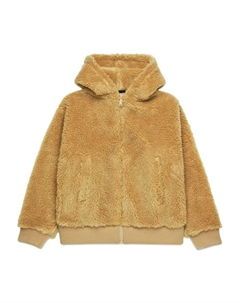 KIDS куртка с капюшоном и логотипом, нейтральный цвет Dsquared2