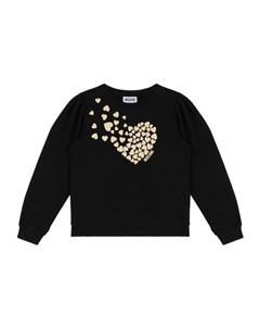 Свитер с принтом в виде сердца, черный Moschino kids