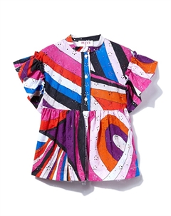 Junior футболка из хлопка с принтом «Ирида», розовый Pucci