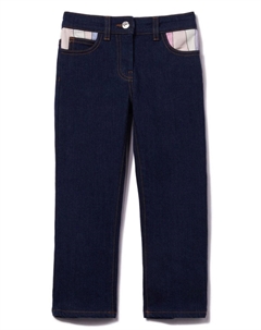 Junior брюки с отделкой из мармо, синий Pucci