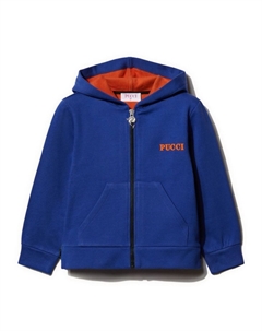 Junior хлопковая толстовка с логотипом, синий Pucci