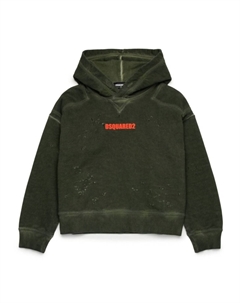 KIDS худи с логотипом, зеленый Dsquared2