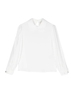 Блузка с хрустальными пуговицами, белый Simonetta