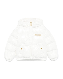 Куртка с вышитым логотипом, белый Moschino kids