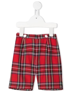 Клетчатые шорты строгого кроя, красный Siola
