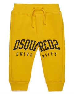 Kids спортивные брюки с логотипом KIDS, желтый Dsquared2