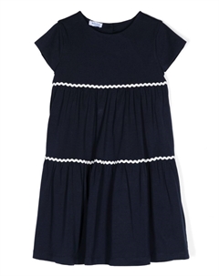 Расклешенное платье с фестонами, синий Siola