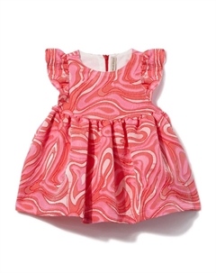 Junior жаккардовое платье без рукавов с узором Marmo, красный Pucci