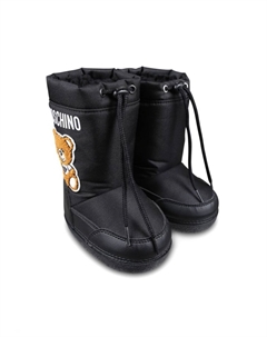 Зимние сапоги с подкладкой Teddy, черный Moschino kids