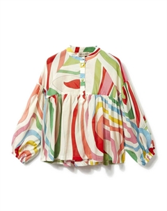 Junior платье с принтом Marmo, белый Pucci