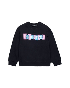 Kids толстовка с логотипом KIDS, черный Dsquared2