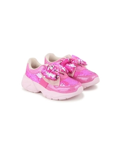 Кроссовки с бантом, украшенные пайетками, розовый Billieblush