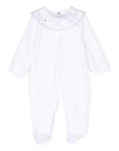 Пижама с вышивкой на воротнике, белый Siola