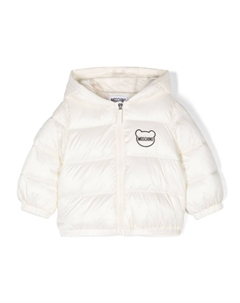Куртка с логотипом и нашивкой-логотипом, белый Moschino kids