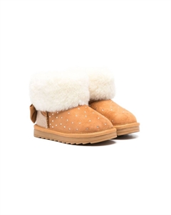 Ботинки со стразами, коричневый Monnalisa