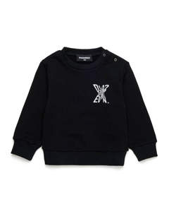 Kids толстовка с логотипом KIDS x EDTN, черный Dsquared2