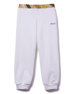 Junior спортивные брюки с логотипом, белый Pucci
