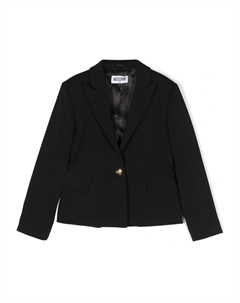 Однобортный пиджак, черный Moschino kids