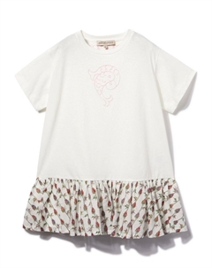 Junior платье с короткими рукавами и принтом, белый Pucci